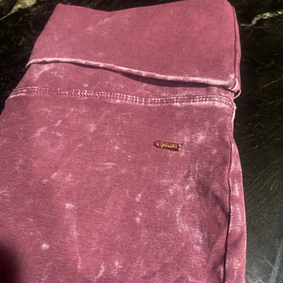 Victoria's Secret Maroon Flare Jeans - Picture 2 of 4